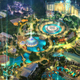 A crop of the concept art for Universal’s Epic Universe. See the full image below.